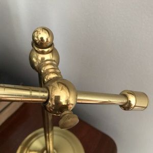 Vintage Accents - Vintage magnifying glass on brass stand Vintage Accents - Vintage magnifying glass on brass stand